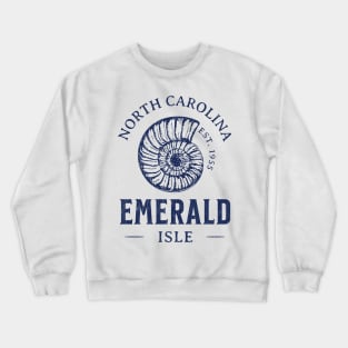 Emerald Isle, NC Summertime Vacationing Seashell Crewneck Sweatshirt